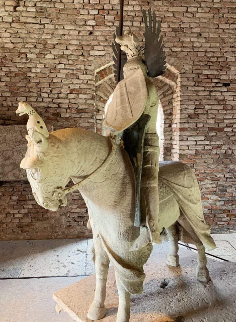 Verona Castelvecchio Statue Of Mastino II On Horseback Scaliger Medieval Castle