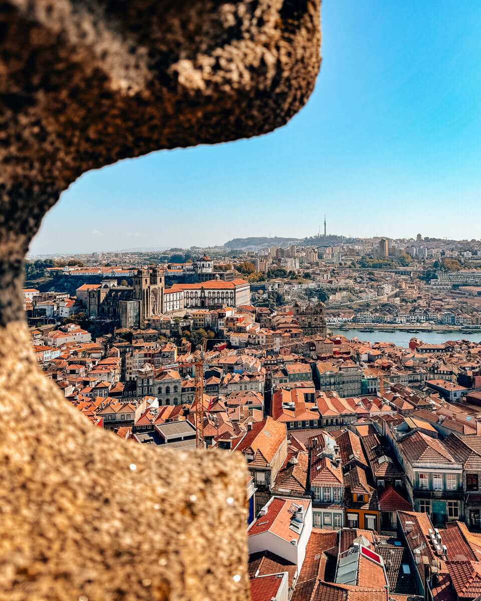 the view over porto form a church tower, one of the best things to do in Porto