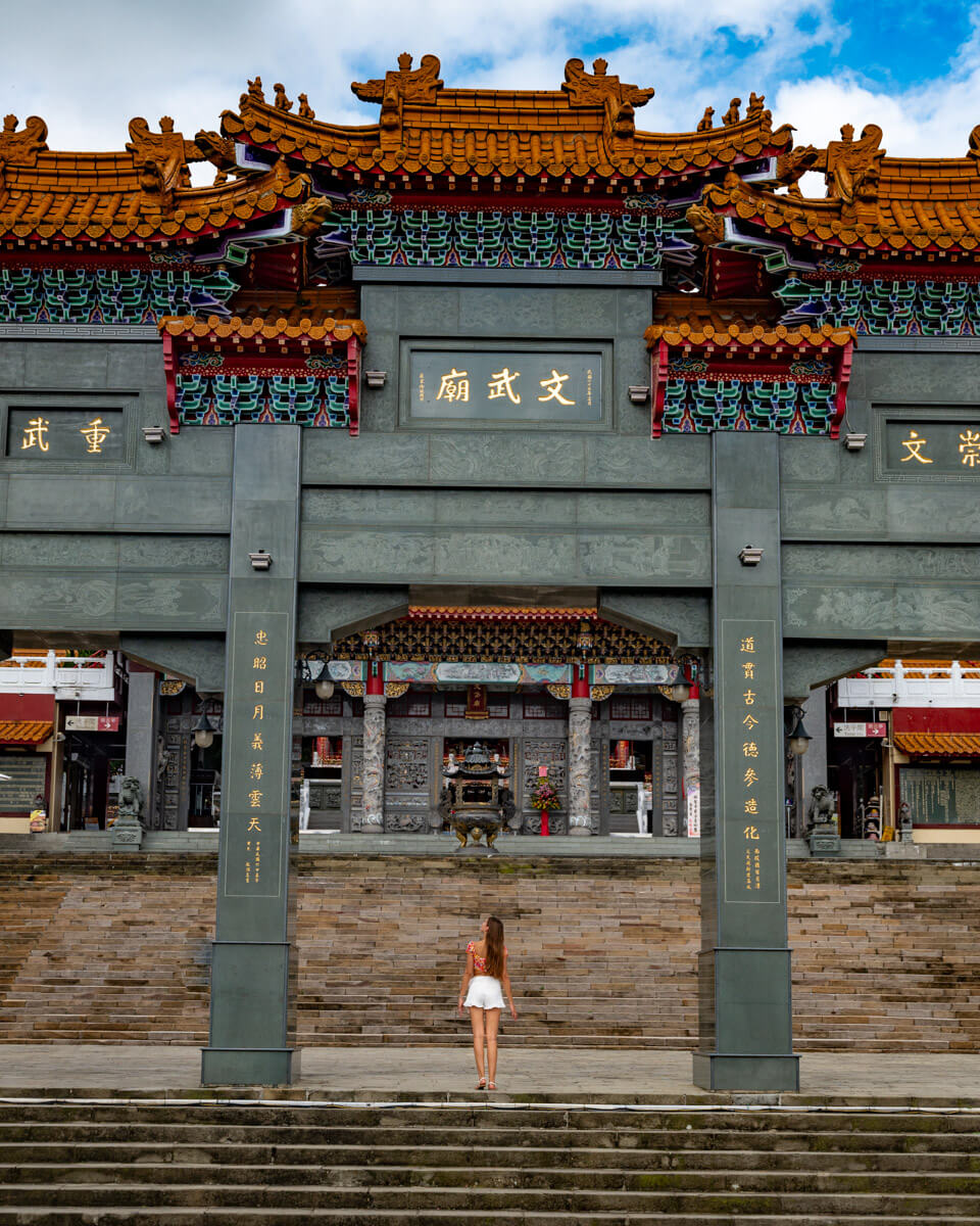the entrance gate of the Wenwu temple in Taiwan