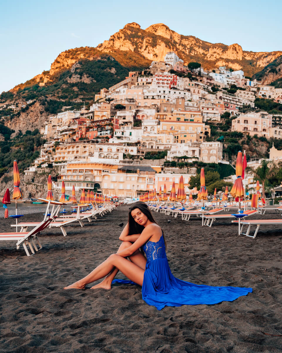 Positano beach - the best places to see at the Amalfi coast